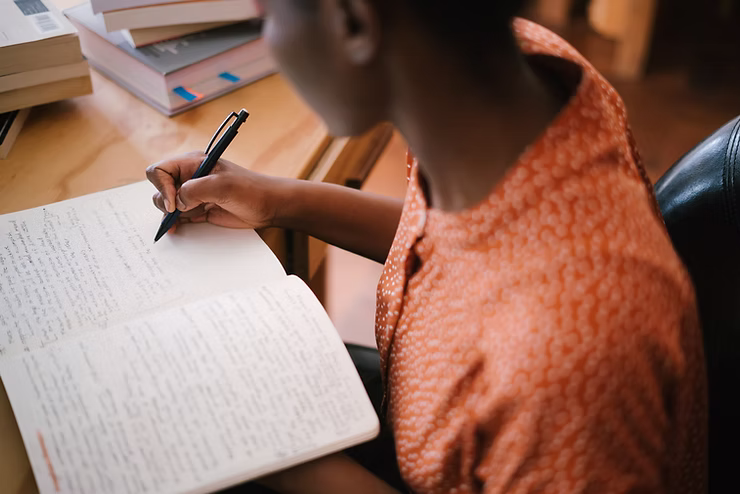 Student writing